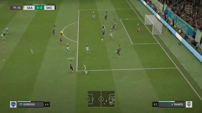 VFL Match vs VFL Seattle Sounders , Almost scored funny game play